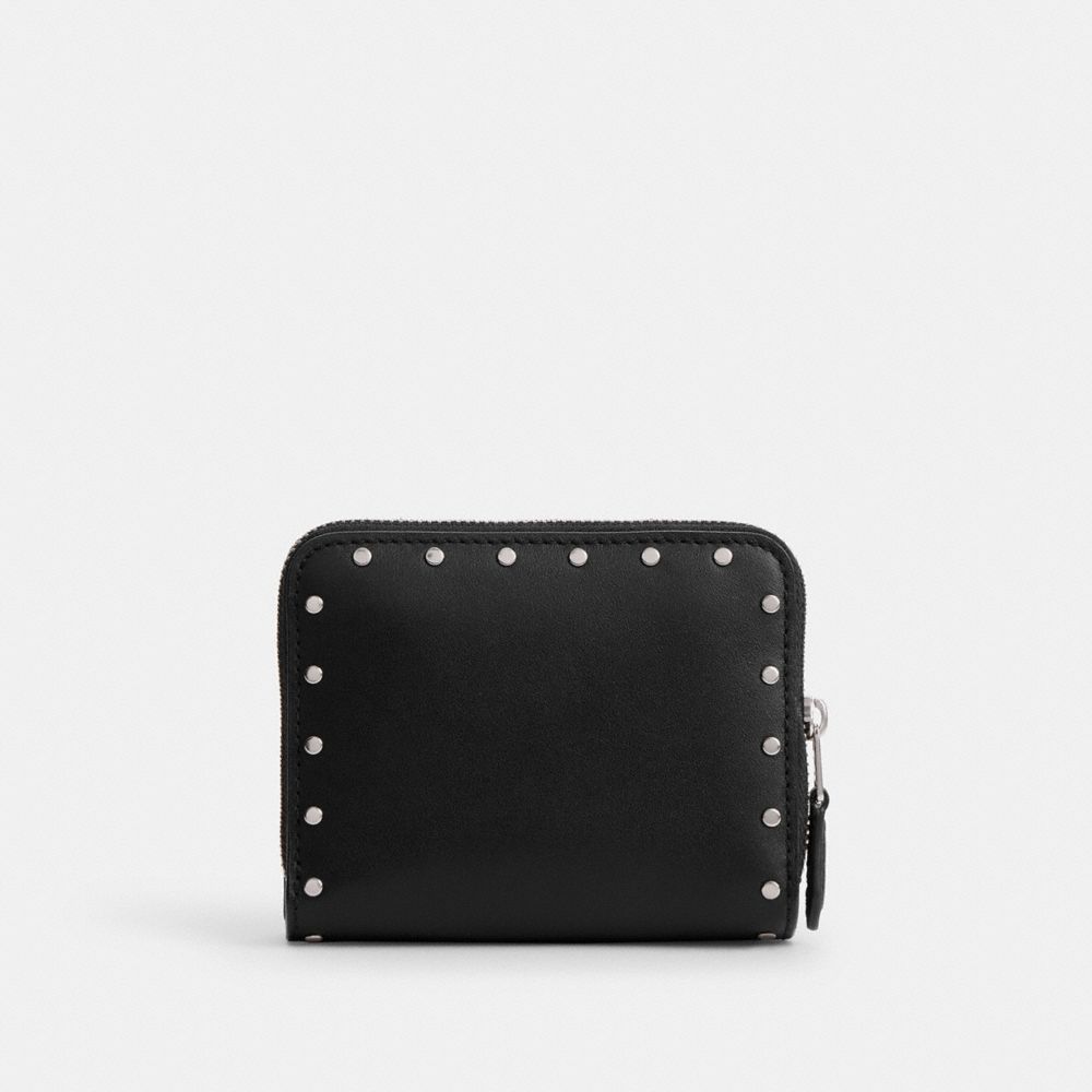 Coach Billfold Wallet With Rivets Prateadas Pretas | COH865617
