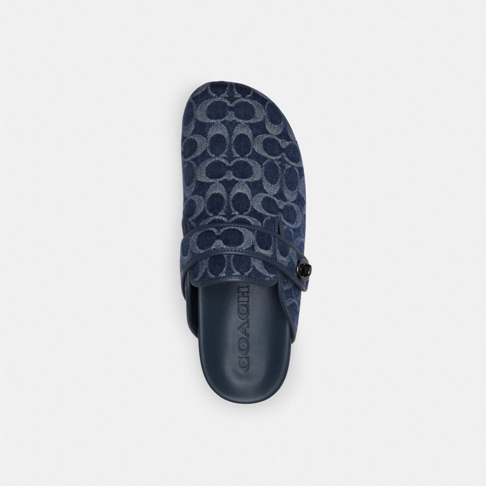 Coach Blake Clog In Signature Denim Azuis | COH866844