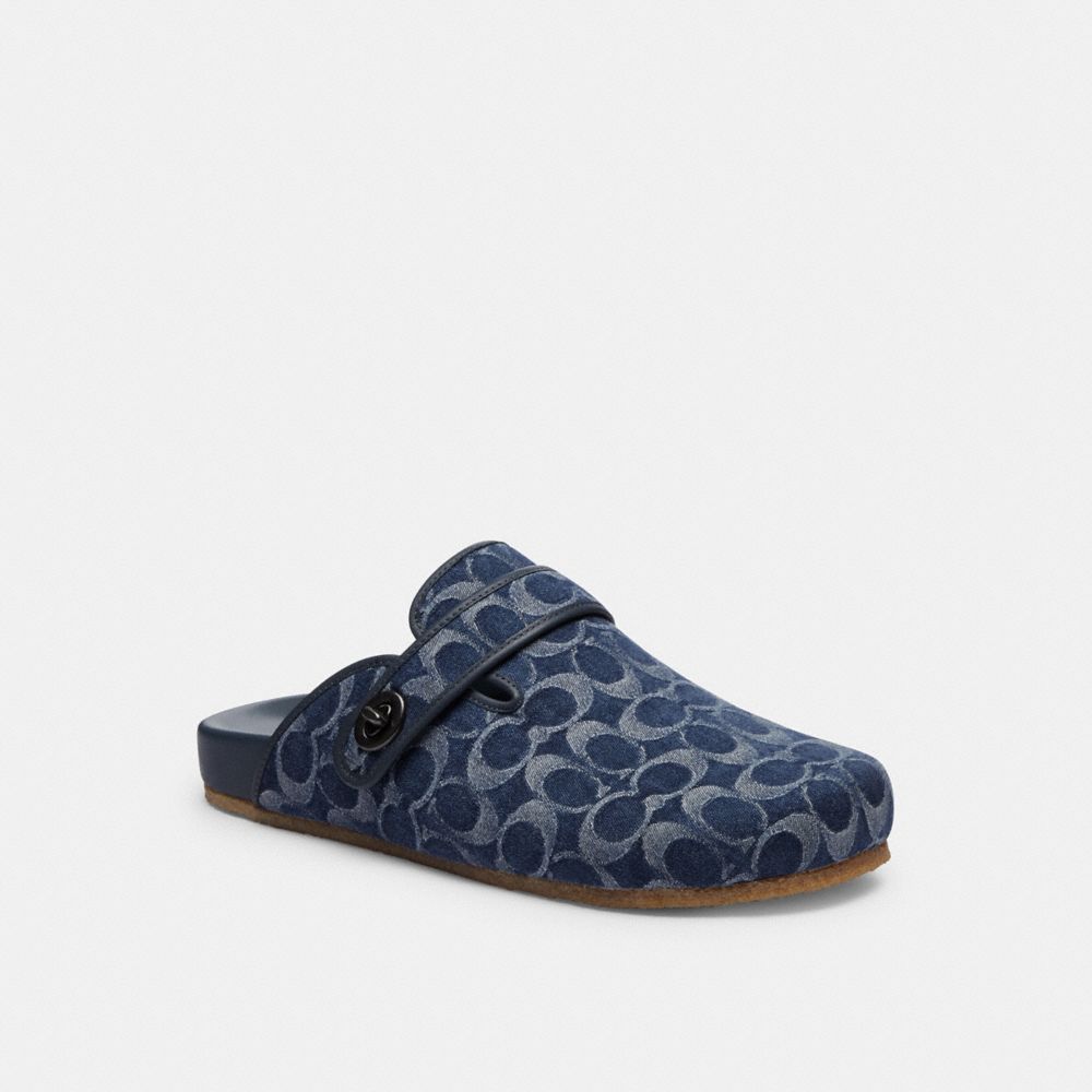 Coach Blake Clog In Signature Denim Azuis | COH866844