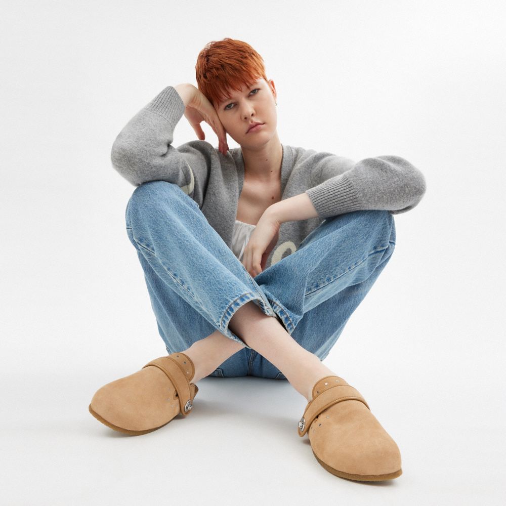 Coach Blake Clog With Rivets Bege | COH865779