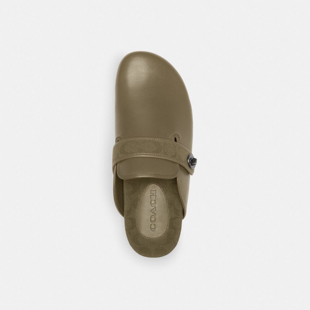 Coach Blake Clog With Signature Canvas Jacquard Verdes | COH866845