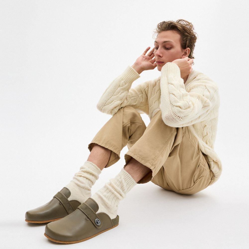 Coach Blake Clog With Signature Canvas Jacquard Verdes | COH866845