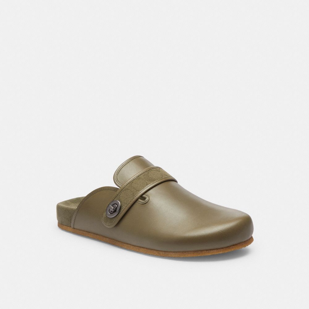 Coach Blake Clog With Signature Canvas Jacquard Verdes | COH866845