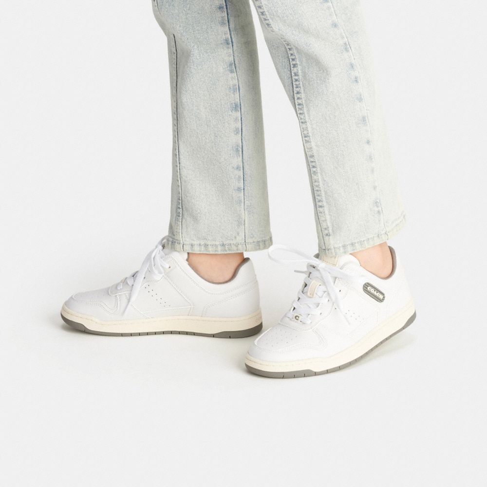 Coach C201 Low Top Sneaker Cinzentas Branco | COH865817