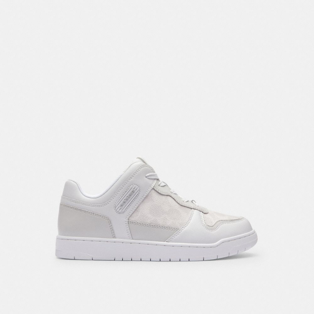 Coach C201 Low Top Sneaker In Signature Canvas Branco | COH865816
