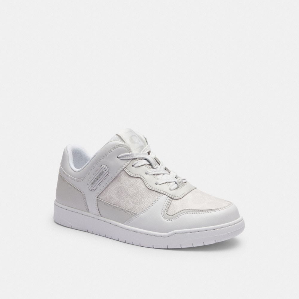 Coach C201 Low Top Sneaker In Signature Canvas Branco | COH865816