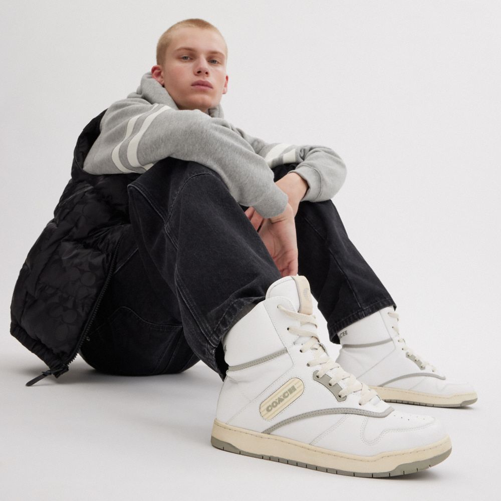 Coach C202 High Top Sneaker Branco | COH866791