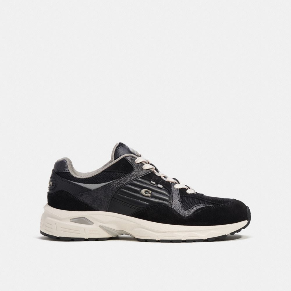 Coach C301 Sneaker With Signature Canvas Cinzentas Pretas | COH866781