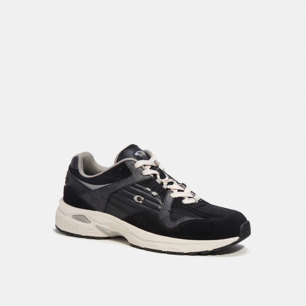 Coach C301 Sneaker With Signature Canvas Cinzentas Pretas | COH866781