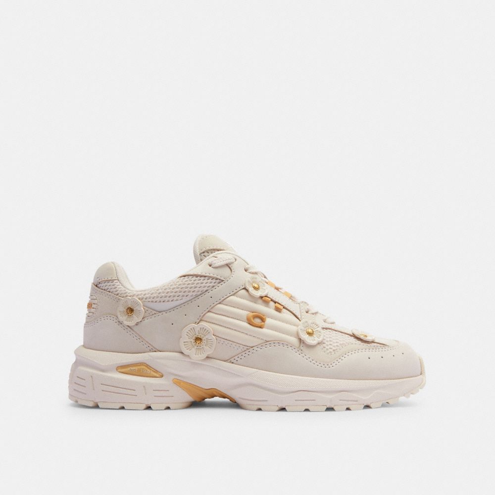 Coach C301 Sneaker With Tea Rose Branco | COH865810