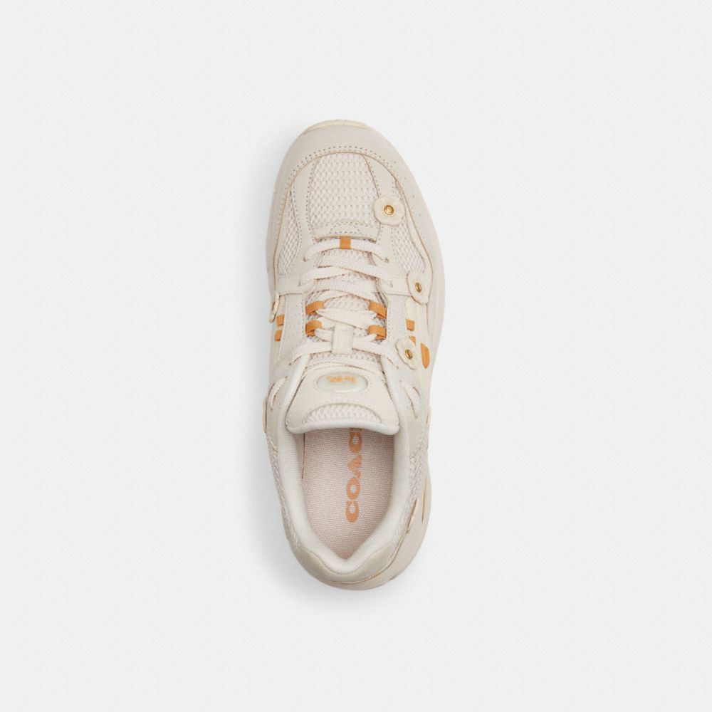 Coach C301 Sneaker With Tea Rose Branco | COH865810