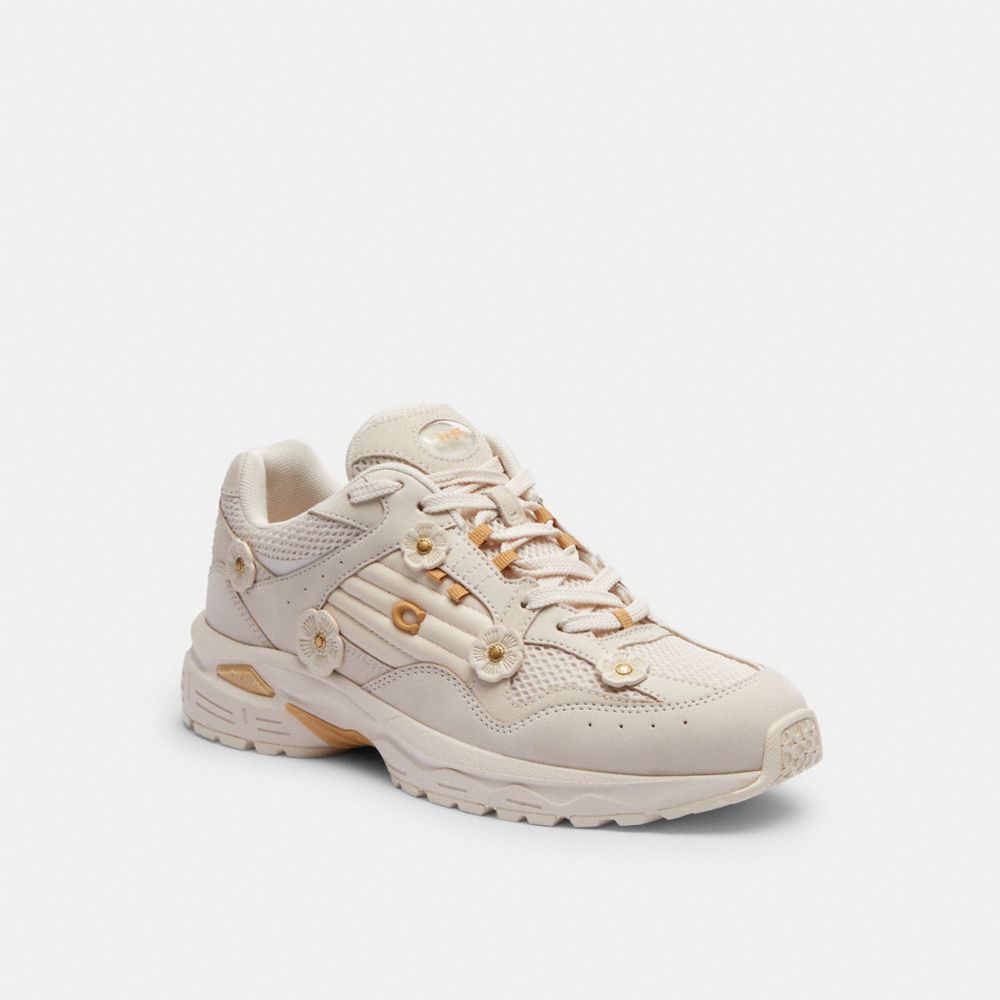Coach C301 Sneaker With Tea Rose Branco | COH865810