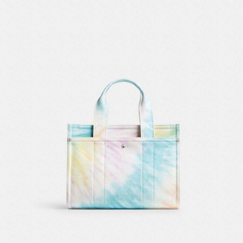 Coach Cargo Tote Bag 26 With Rainbow Tie Dye Print Prateadas Multicoloridas | COH865105