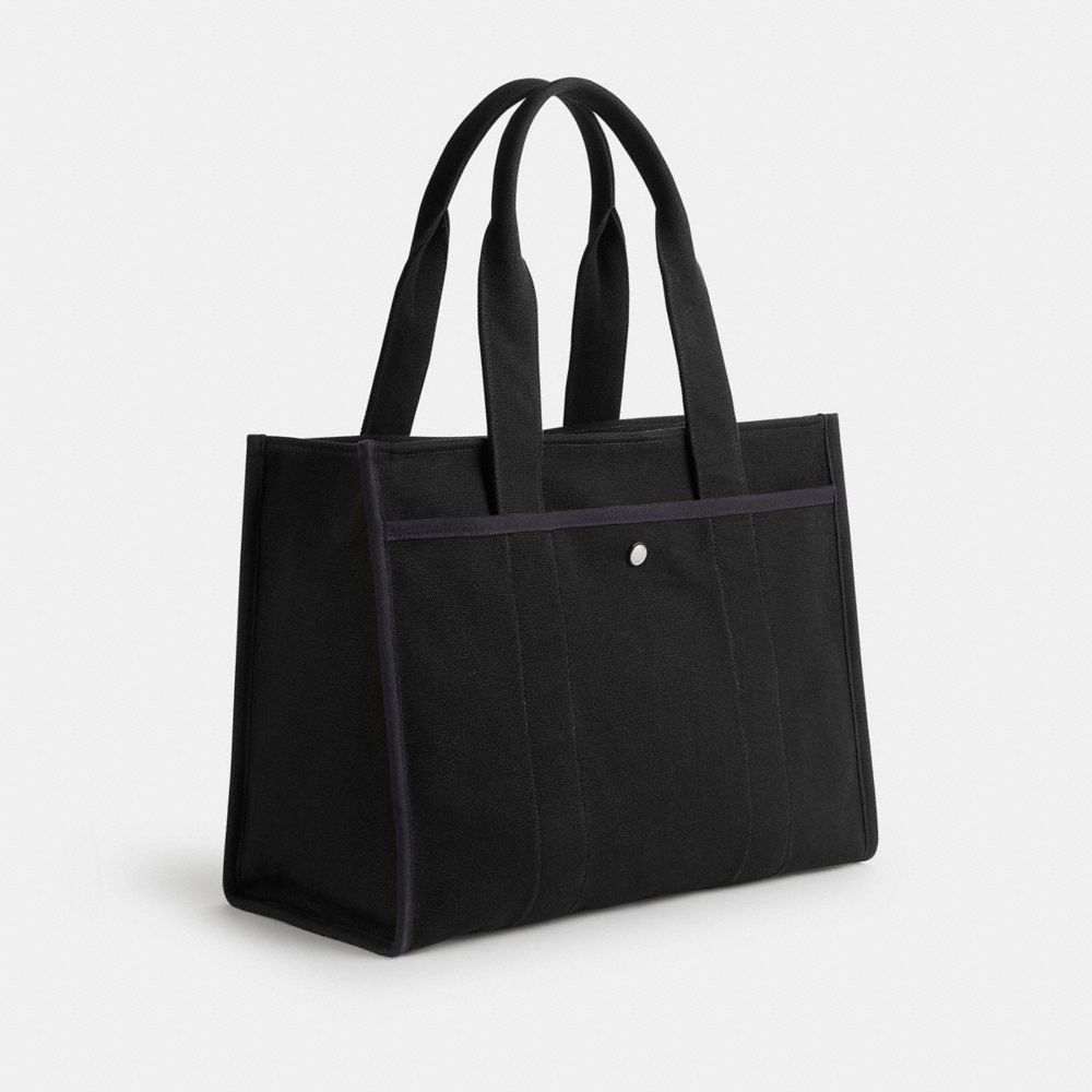 Coach Cargo Tote Bag 42 Prateadas Pretas | COH865101
