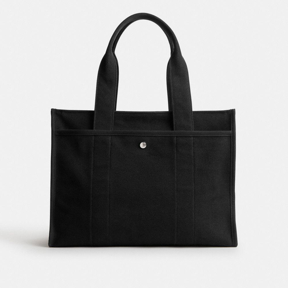 Coach Cargo Tote Bag 42 Prateadas Pretas | COH865101