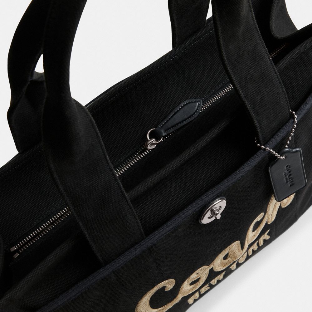 Coach Cargo Tote Bag 42 Prateadas Pretas | COH865101