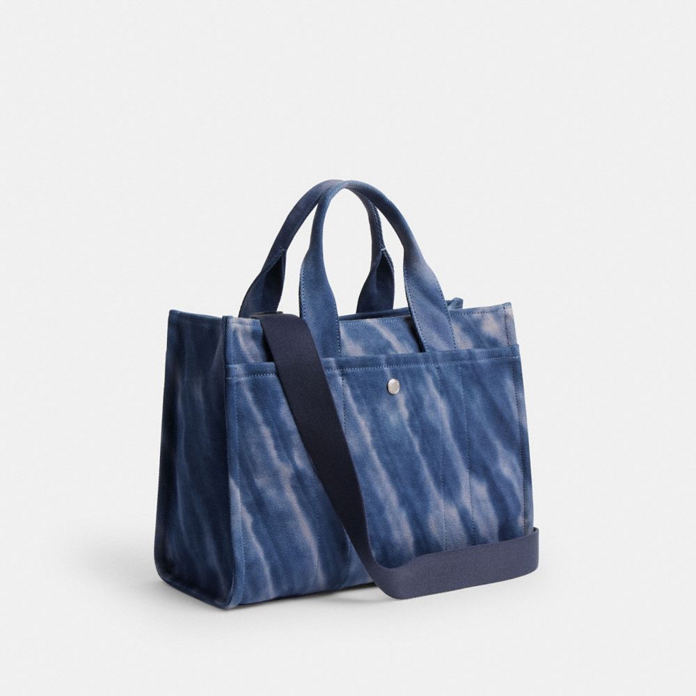 Coach Cargo Tote Bag With Tie Dye Prateadas Azul Marinho | COH865103