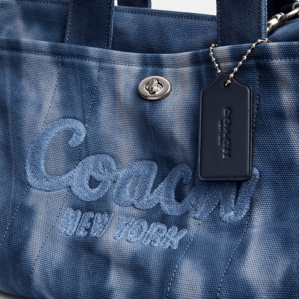 Coach Cargo Tote Bag With Tie Dye Prateadas Azul Marinho | COH865103