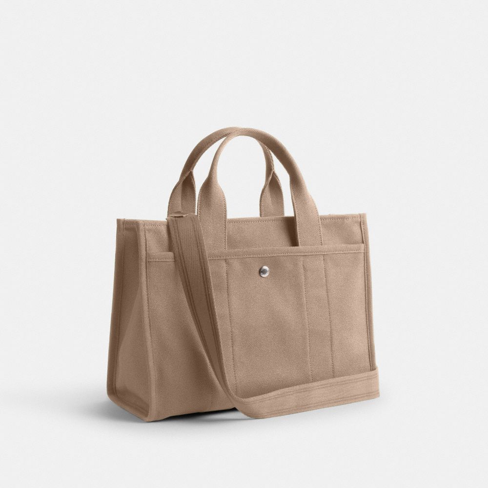 Coach Cargo Tote Prateadas Bege Escuro | COH865055