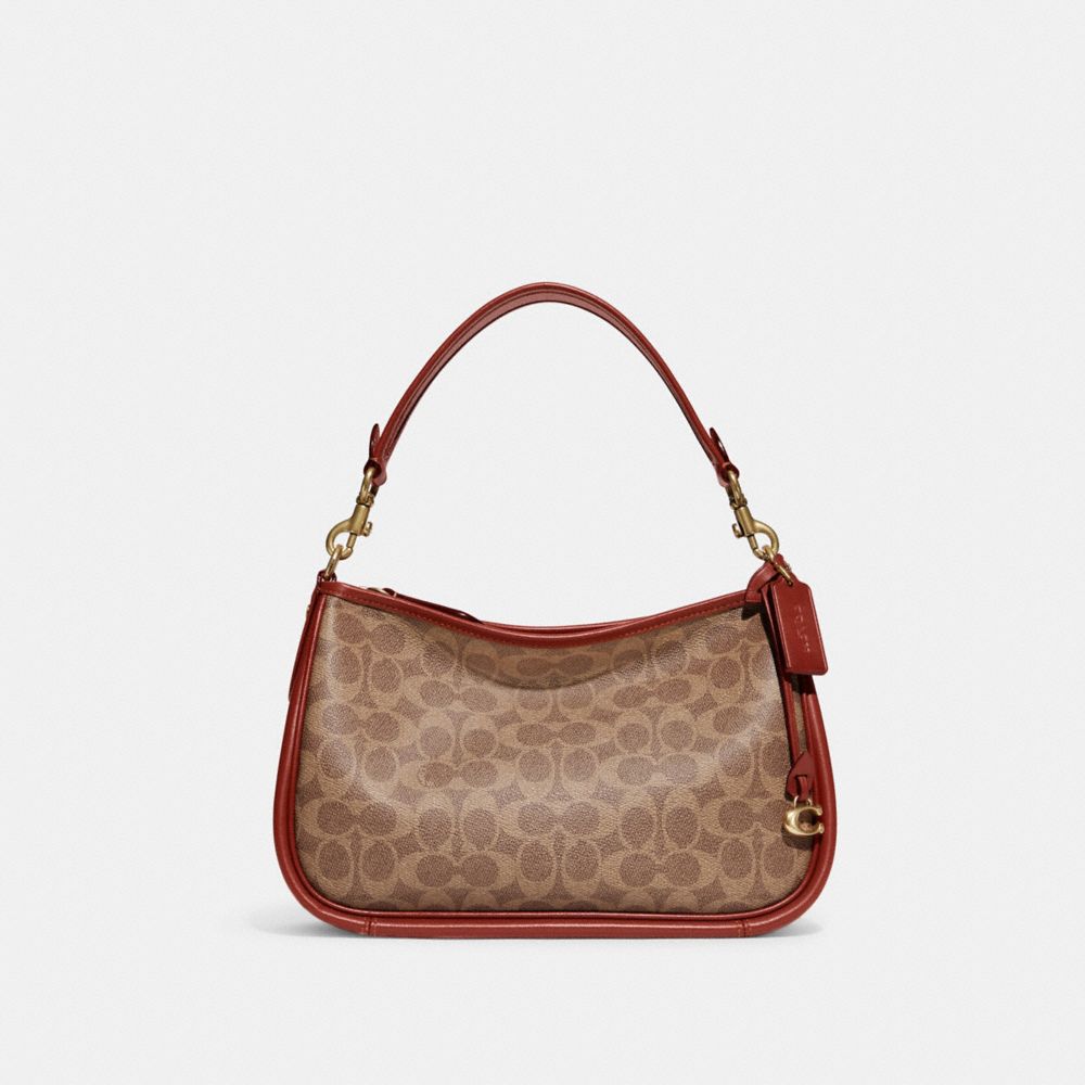 Coach Cary Crossbody Bag In Signature Canvas Marrom Vermelhas | COH865354