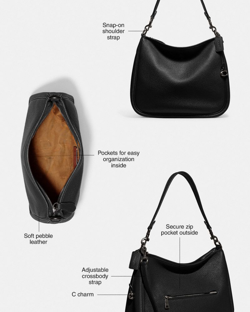 Coach Cary Shoulder Bag Prateadas Cinzentas Azuis | COH864733