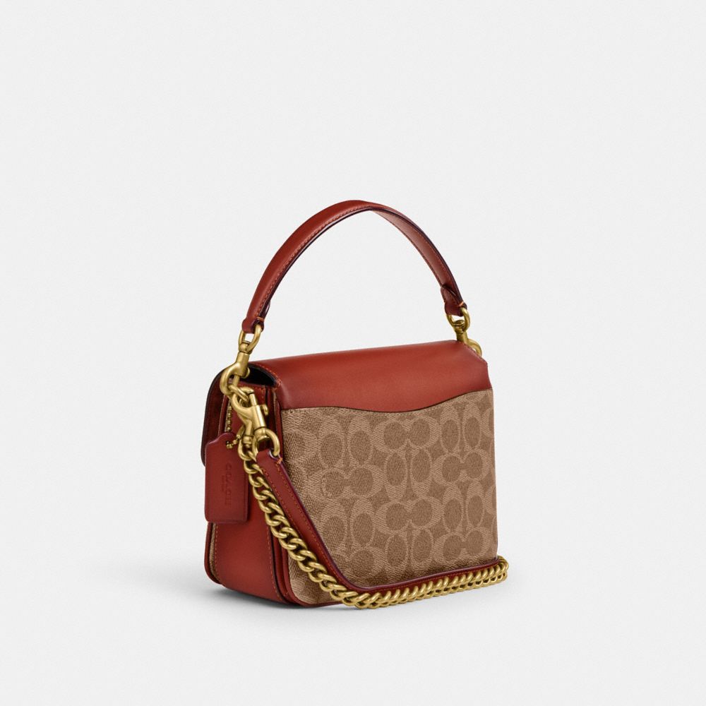 Coach Cassie Crossbody Bag 19 In Signature Canvas Marrom Vermelhas | COH865386
