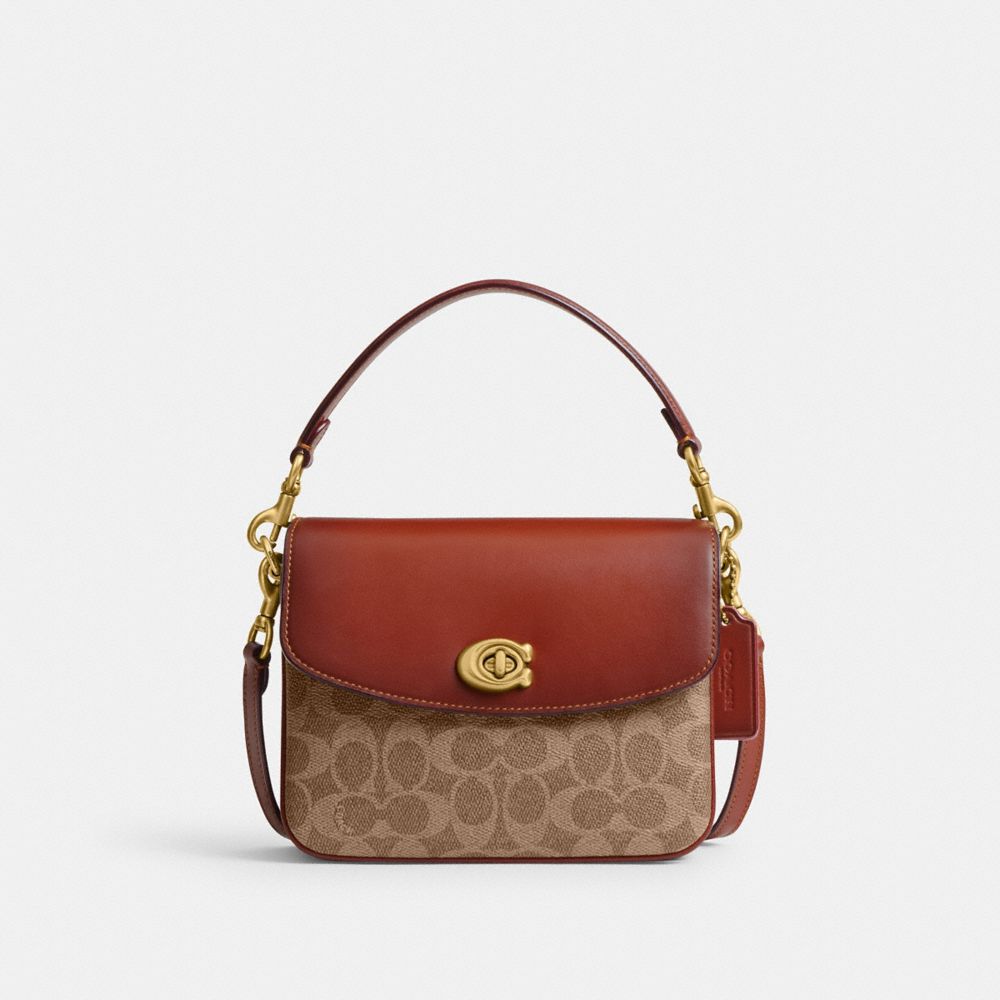 Coach Cassie Crossbody Bag 19 In Signature Canvas Marrom Vermelhas | COH865386