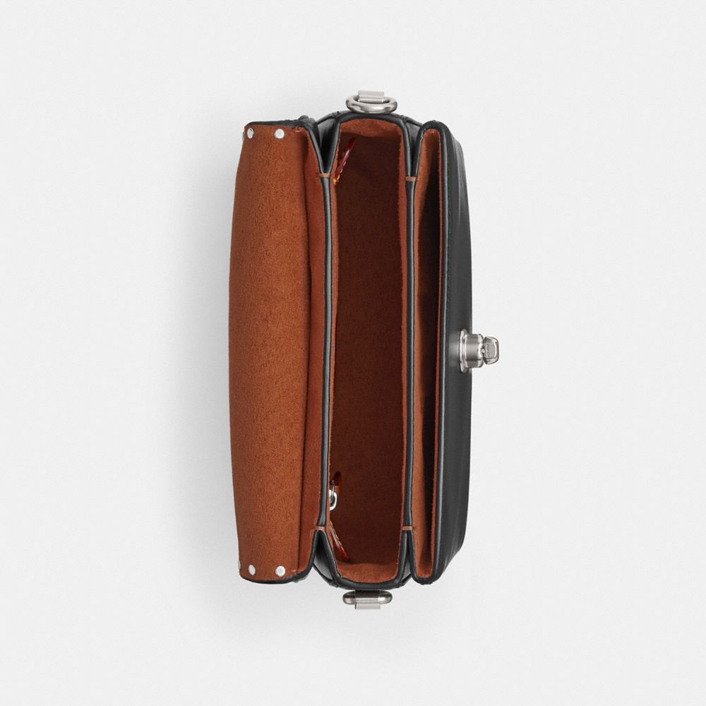 Coach Cassie Crossbody Bag 19 With Rivets Prateadas Pretas | COH865388