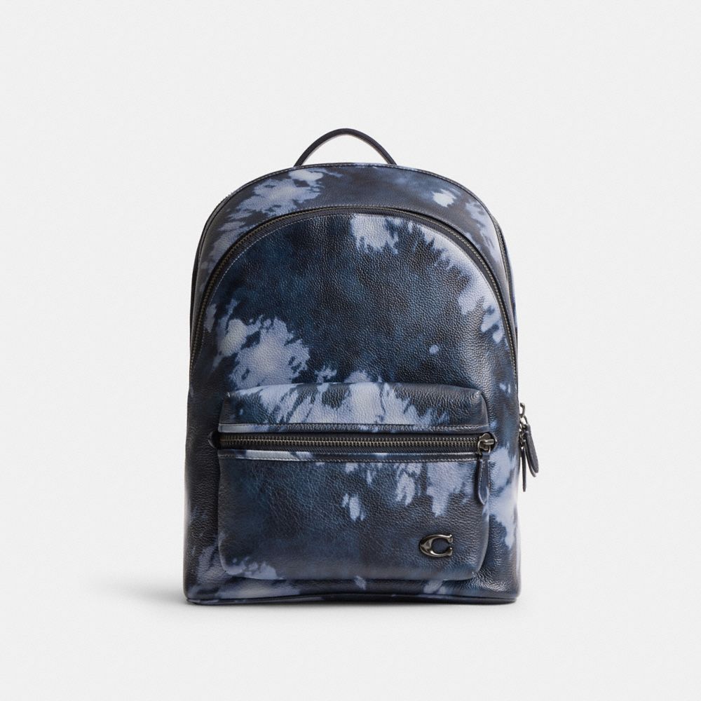 Coach Charter Backpack With Tie Dye Print Azul Marinho Multicoloridas | COH866520