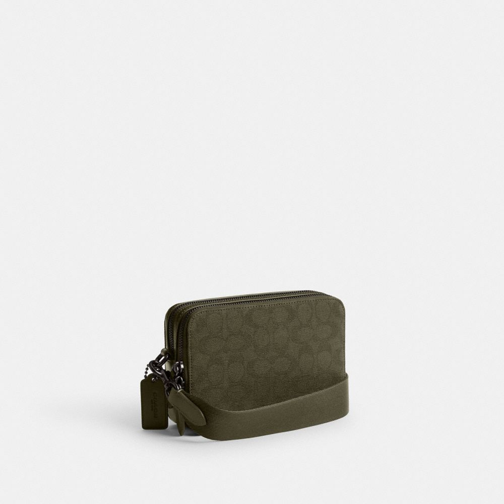 Coach Charter Crossbody 19 In Signature Canvas Jacquard Verdes | COH866565