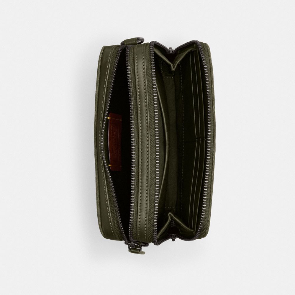 Coach Charter Crossbody 19 In Signature Canvas Jacquard Verdes | COH866565