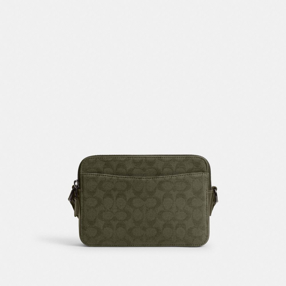 Coach Charter Crossbody Bag 24 In Signature Canvas Jacquard Verdes | COH866607