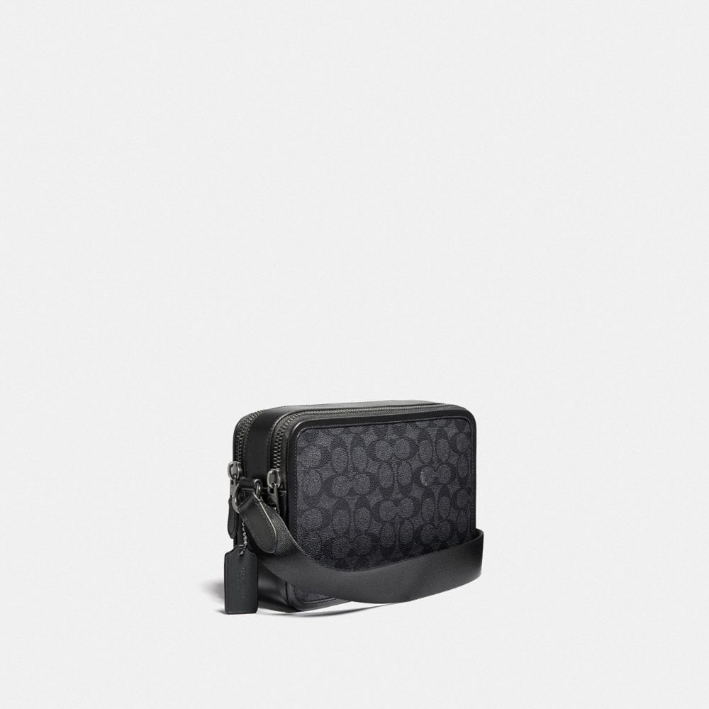 Coach Charter Crossbody Bag 24 In Signature Canvas Pretas Cobre Cinzentas | COH865323