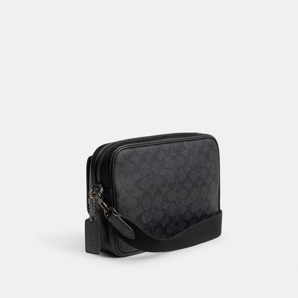Coach Charter Flap Crossbody 24 In Signature Canvas Cinzentas | COH866612