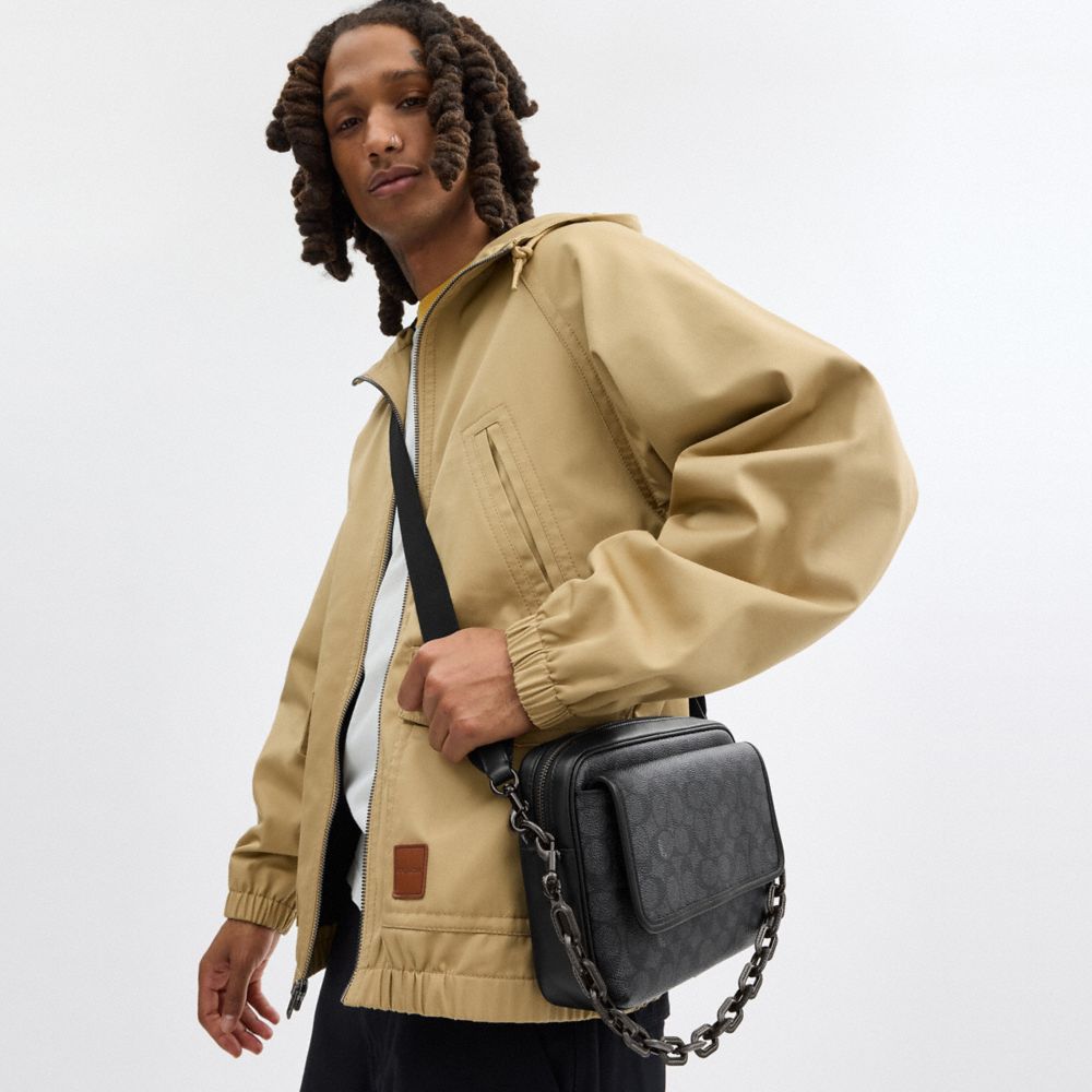 Coach Charter Flap Crossbody 24 In Signature Canvas Cinzentas | COH866612