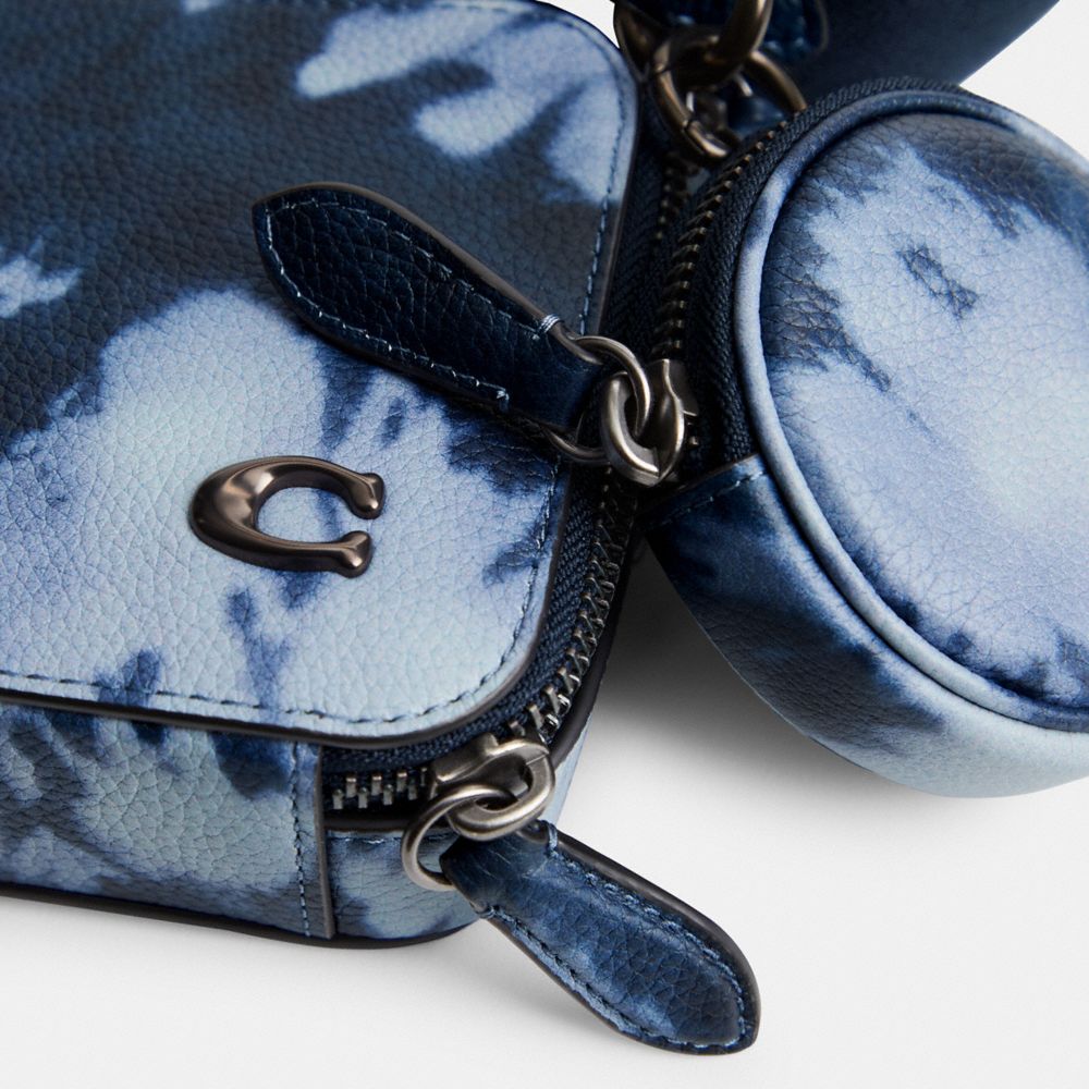 Coach Charter Slim Crossbody With Tie Dye Print Azul Marinho Multicoloridas | COH866602