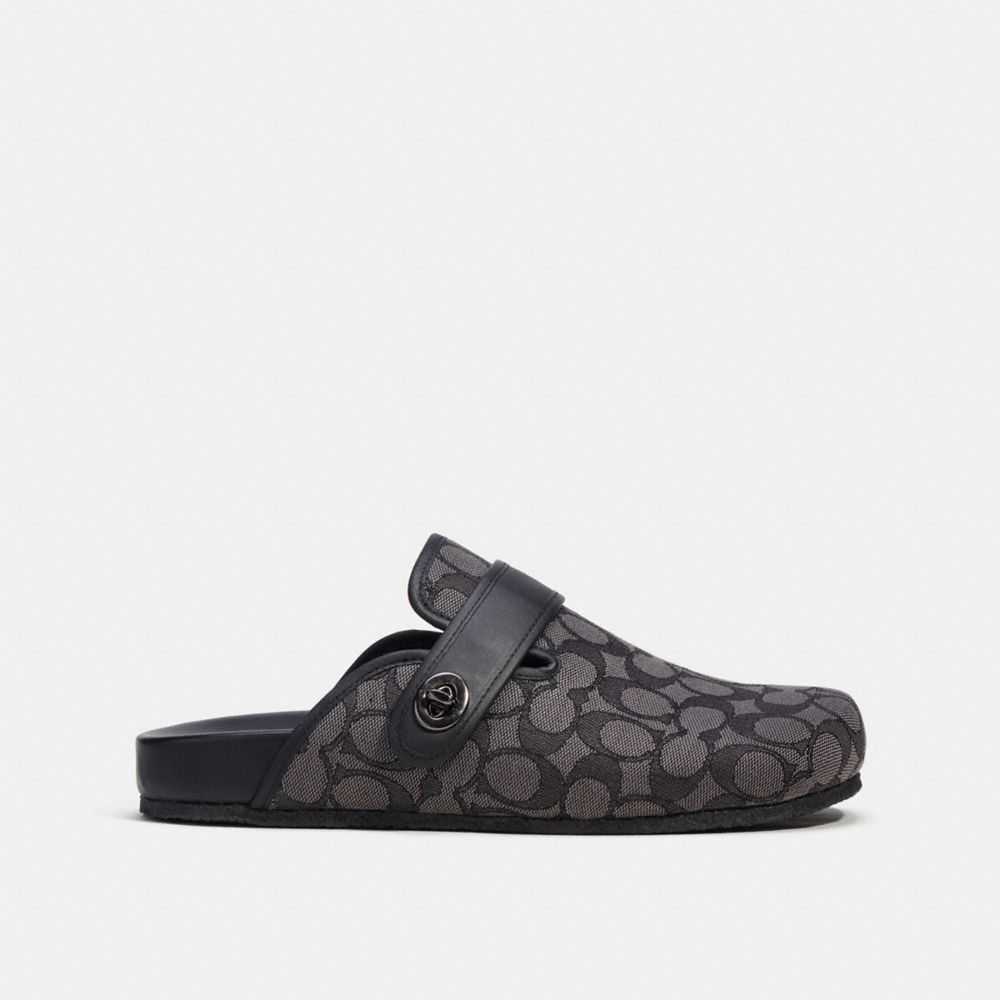 Coach Clog In Signature Jacquard Cinzentas Pretas | COH866843