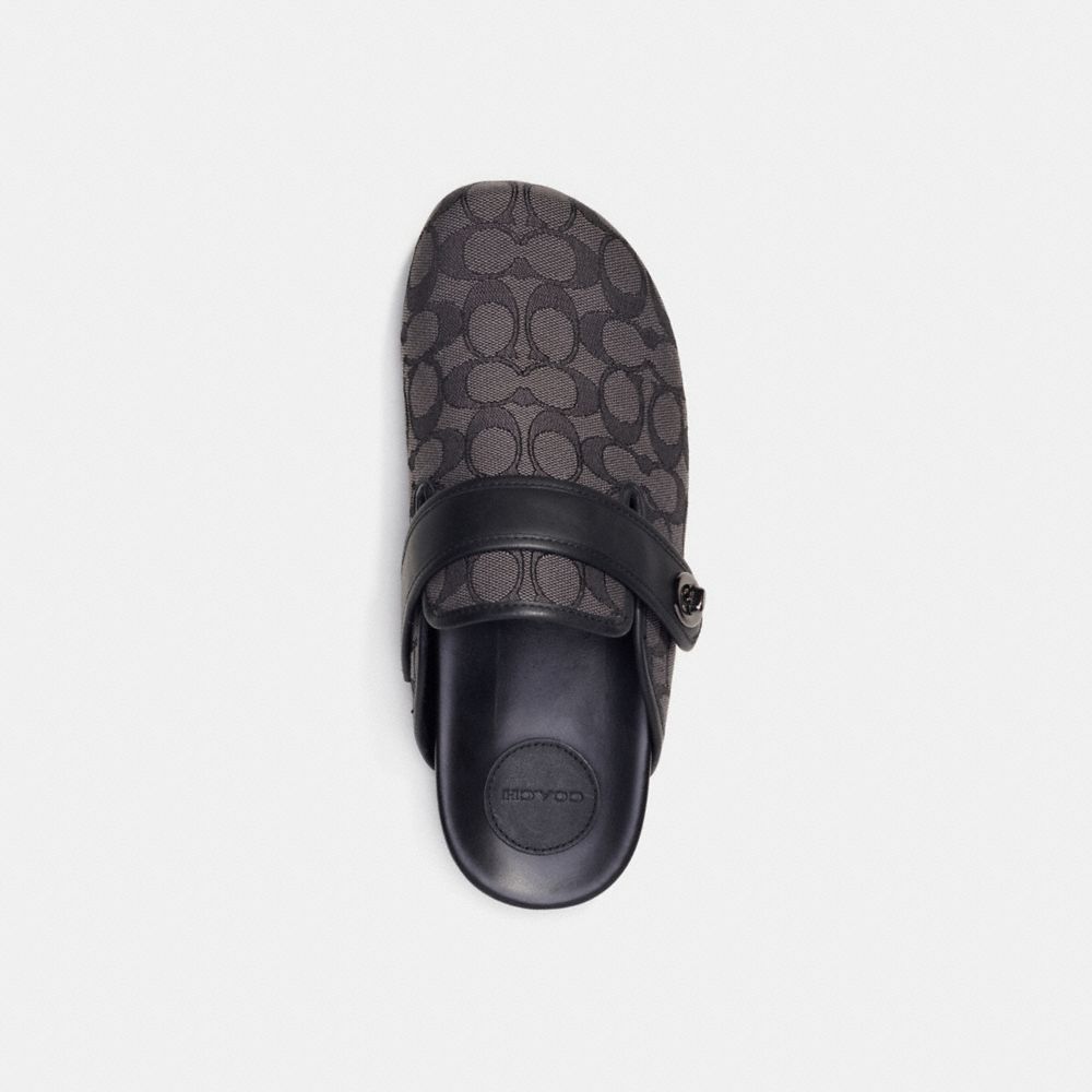 Coach Clog In Signature Jacquard Cinzentas Pretas | COH866843