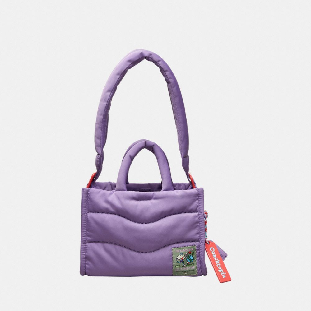 Coach Coachtopia Loop Mini Puffy Tote Roxo | COH865010