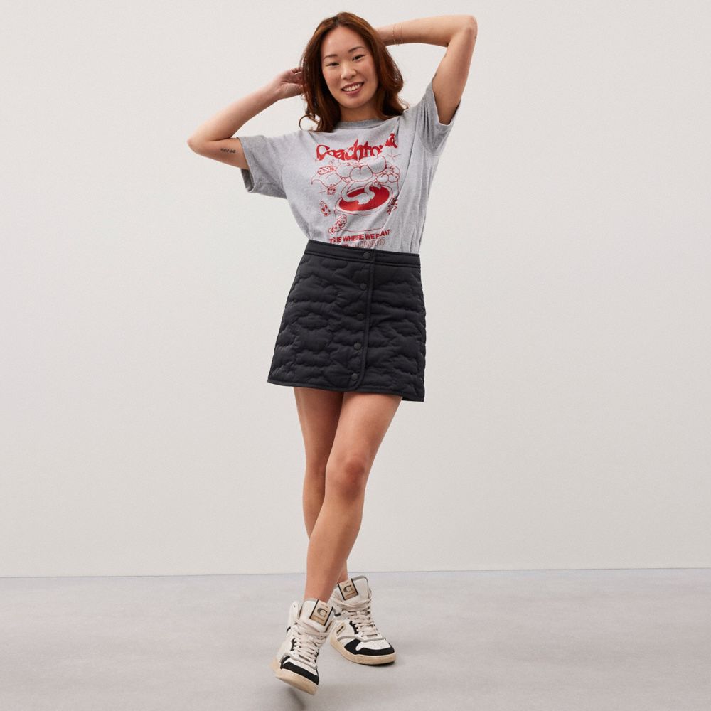 Coach Coachtopia Loop Quilted Cloud Skirt Pretas | COH866025