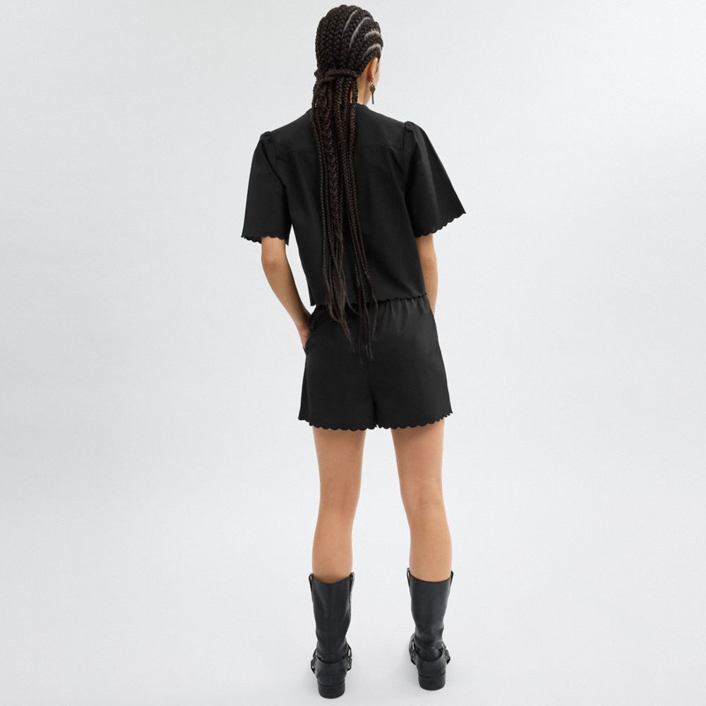 Coach Cotton Set Shorts In Organic Cotton Pretas | COH866045