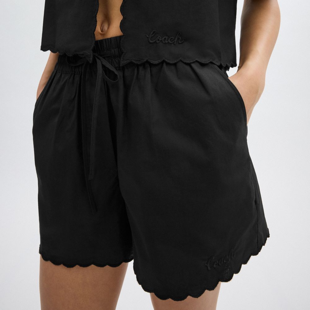 Coach Cotton Set Shorts In Organic Cotton Pretas | COH866045