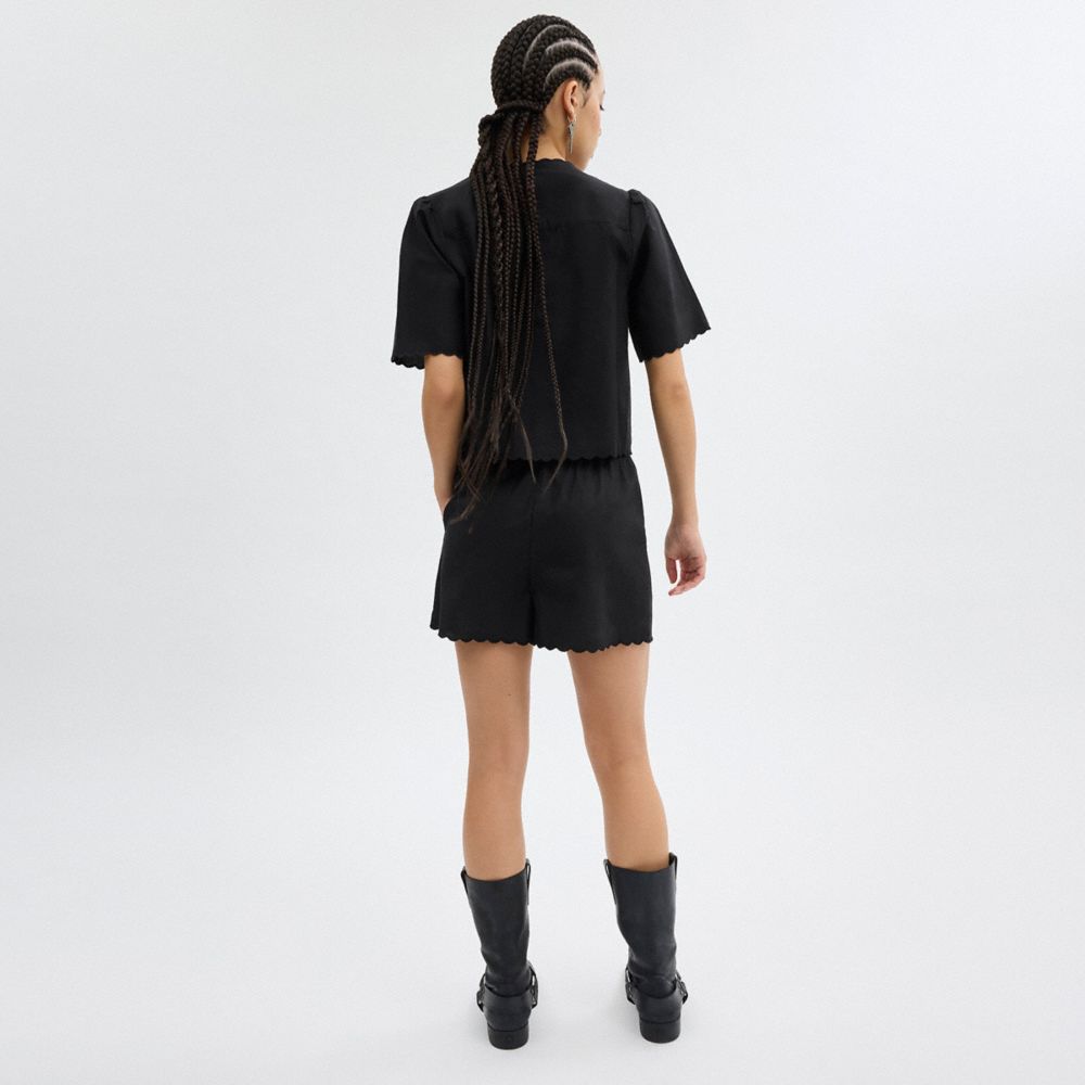 Coach Cotton Set Top In Organic Cotton Pretas | COH866001