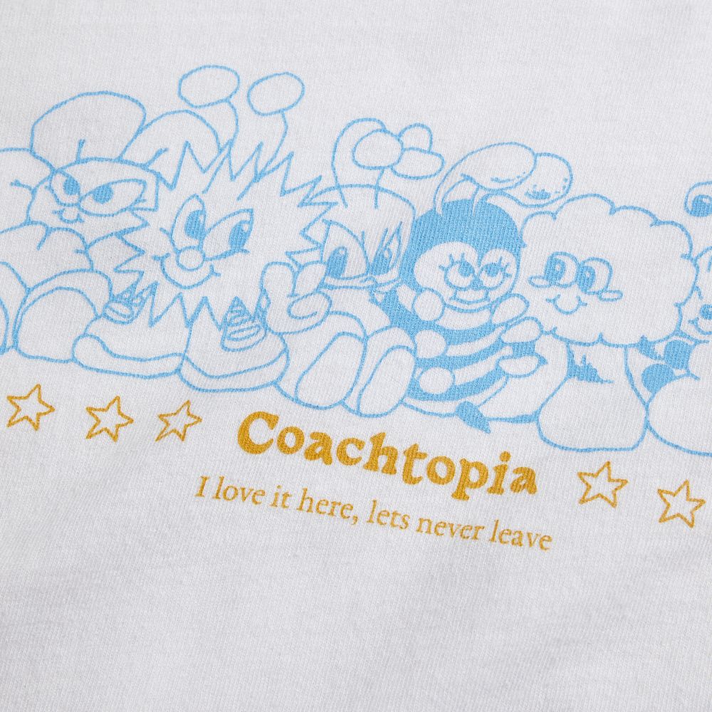Coach Cropped Tee: Coachtopia Creatures Branco Vermelhas Multicoloridas | COH865970