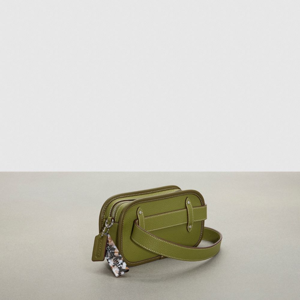 Coach Crossbody Convertible Belt Bag In Coachtopia Leather Verde Oliva Verdes | COH866673