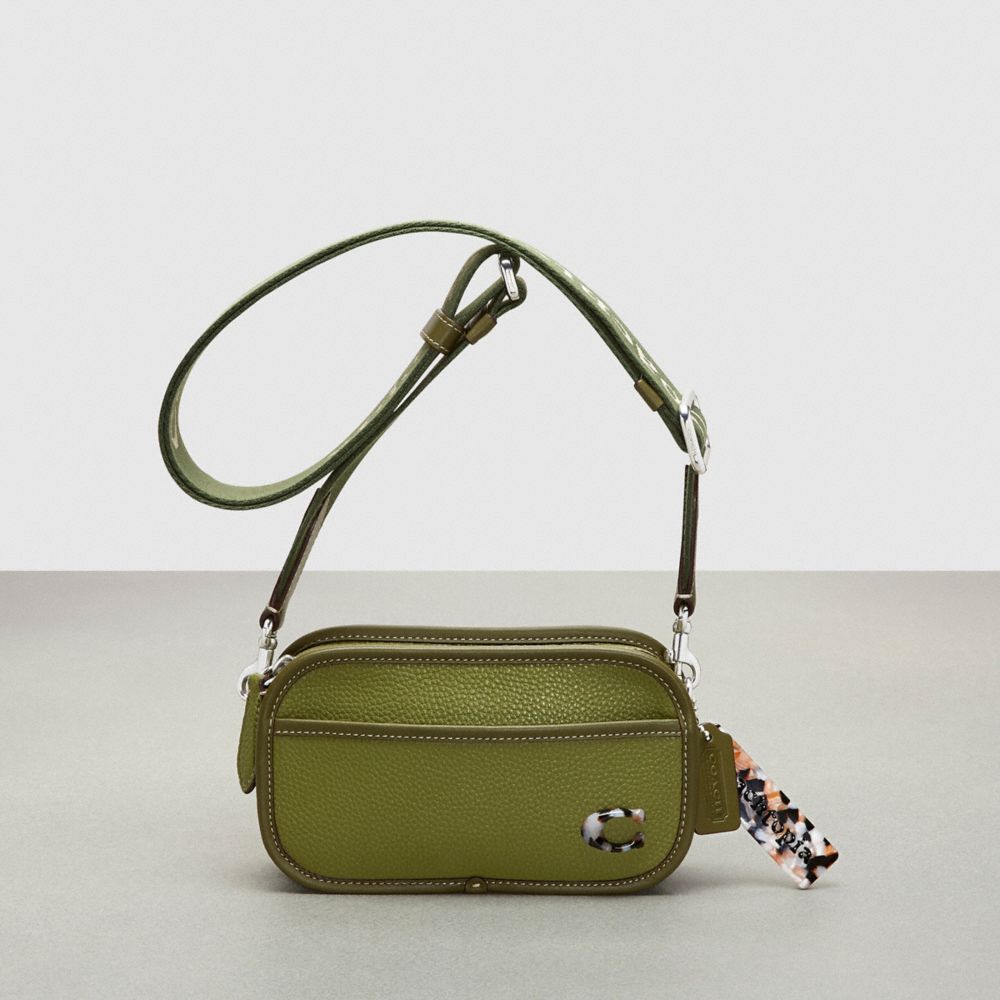 Coach Crossbody Convertible Belt Bag In Coachtopia Leather Verde Oliva Verdes | COH866673
