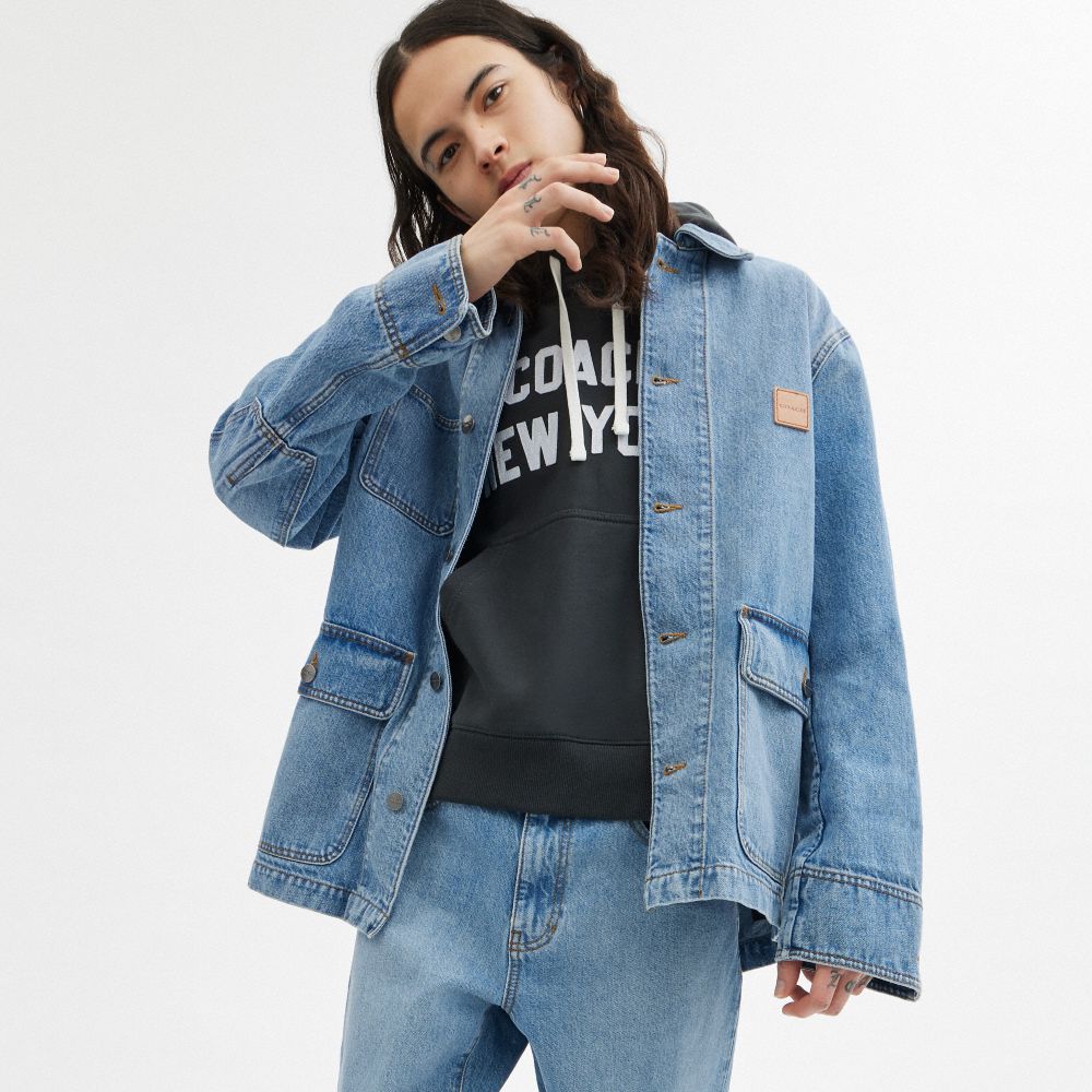 Coach Denim Chore Jacket Luz Azul Claro | COH866864