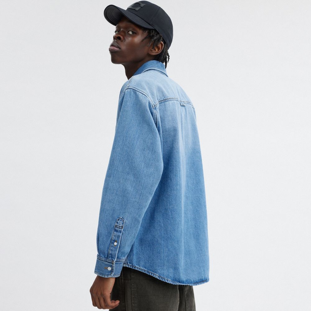 Coach Denim Shirt Luz Azul Claro | COH866918