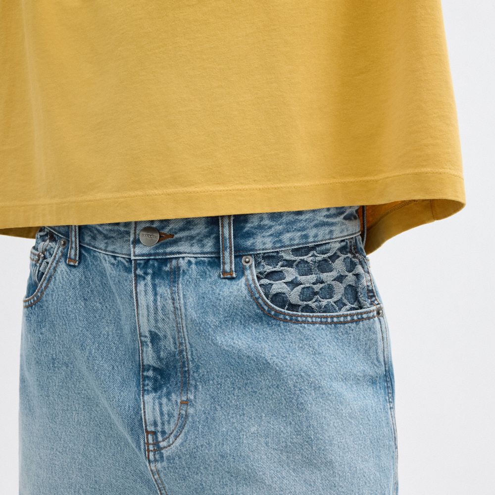 Coach Denim Shorts Luz Azul Claro | COH866943