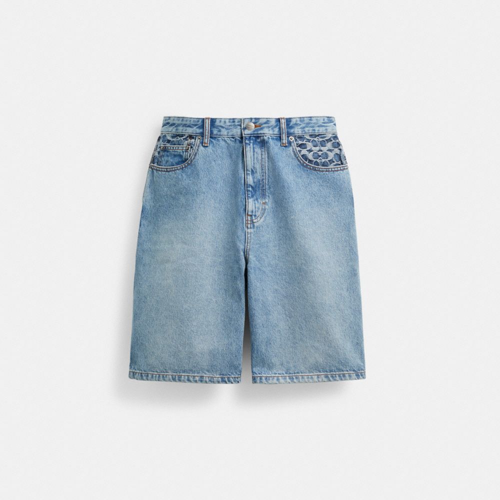 Coach Denim Shorts Luz Azul Claro | COH866943